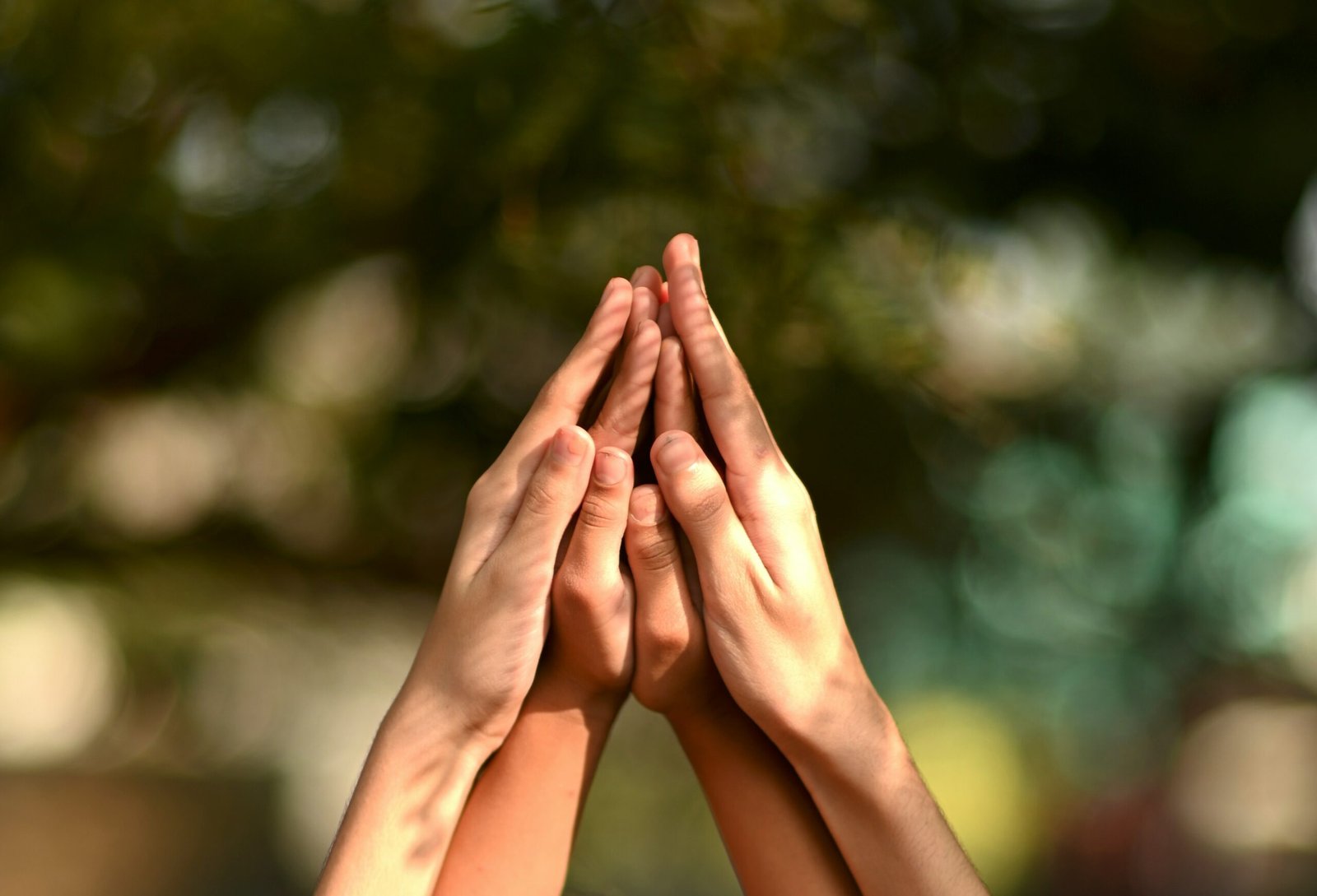 persons hand forming heart